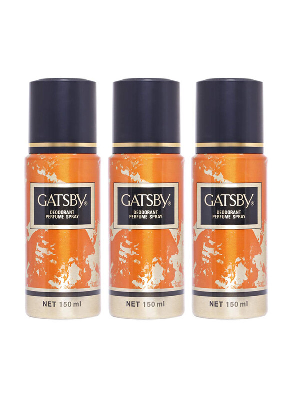 

Gatsby Deodorant Perfume Spray, 3 x 150ml