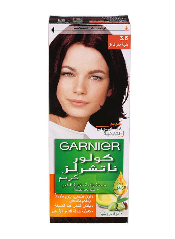 

Garnier Color Naturals Creme - 3.6 Deep Red Brown