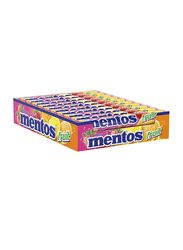 Mentos Fruit Chewy Dragees Box, 20 Roll