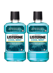 Listerine Cool Mint Mouthwash, 2 x 500ml