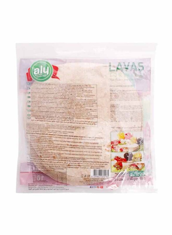 Aly Lavas Whole Wheat Tortilla, 10 x 65g