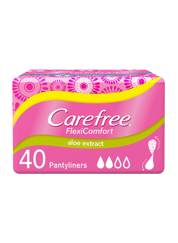 

Carefree FlexiComfort Aloe Extract Panty Liners, 40 Pieces