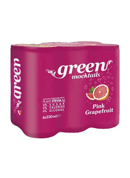 Green-Cola Green Pink Grapefruit, 6 x 300ml