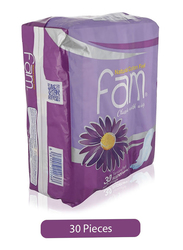 Fam Pads Maxi Wings, 30 Pieces