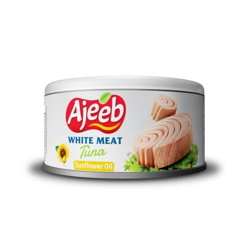 Ajeeb White Meat Tuna Sunflower Oil, 170g