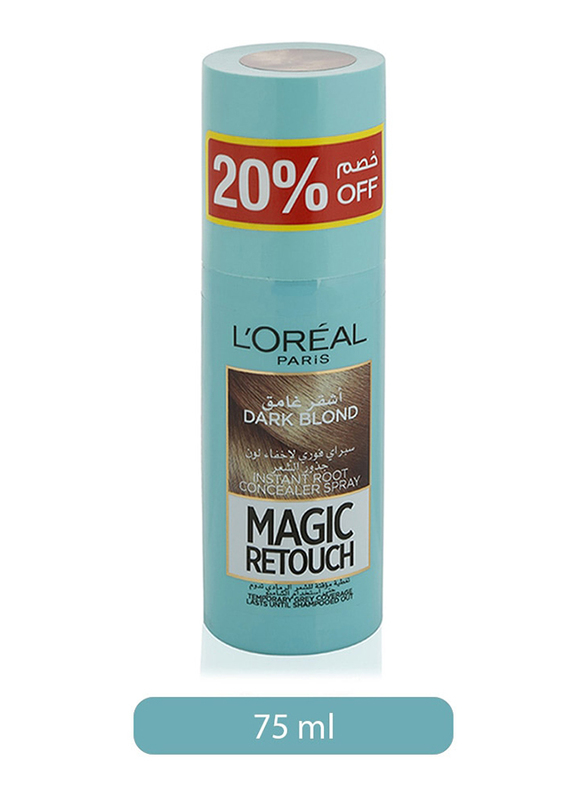L'Oreal Paris Magic Retouch Concealer Spray for All Hair Types, Dark Blond, 75ml