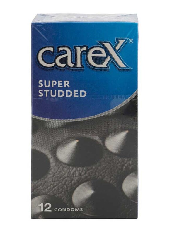 Carex Super Studded Condoms, 12 Piece