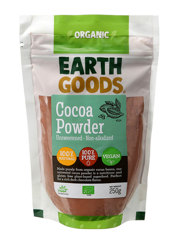 Earth Goods Organic Cocoa Powder, 250g