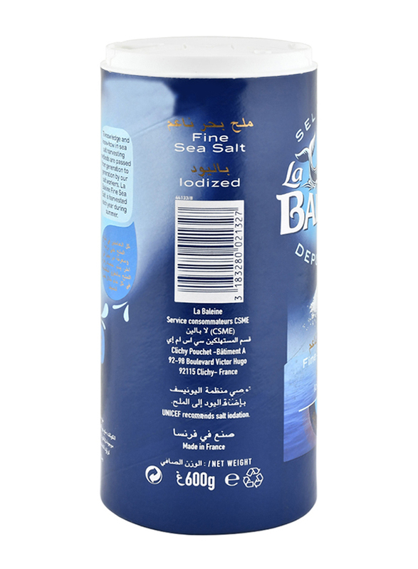 La Baleine Iodized Fine Sea Salt, 600 g