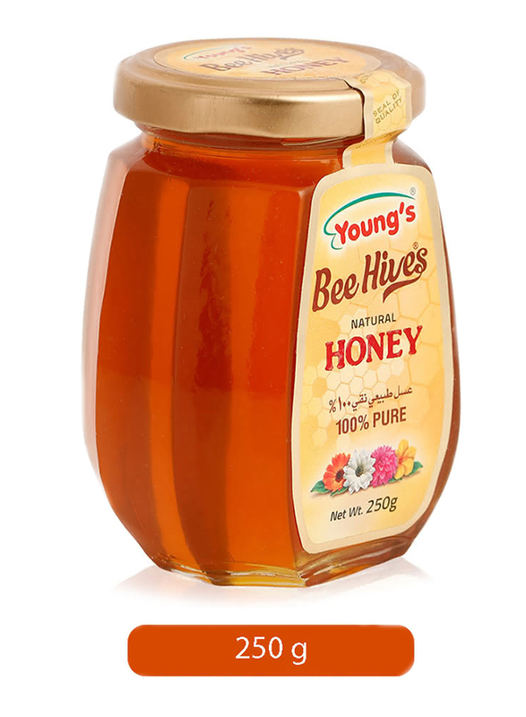 Young's Bee Hives 100% Pure Natural Honey, 250g