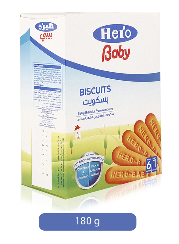 Hero Baby Biscuits, 6 Months-1 Year, 180g