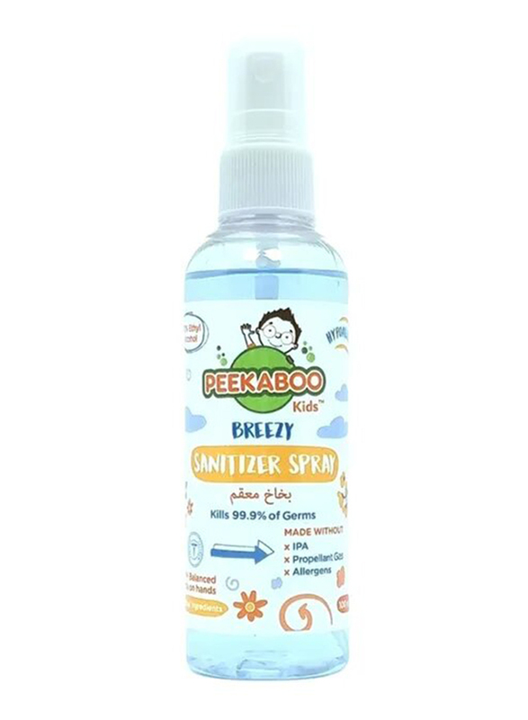 Peekaboo 100ml Breezy Hand Sanitizer Spray for Kids
