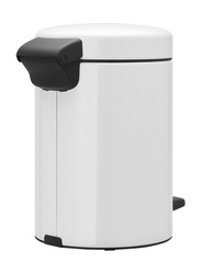 Brabantia 3L Newicon Pedal Bin, 26.4 x 16.8 x 23.5 cm, White