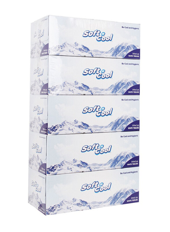 

Soft N Cool Facial Tissue, 5 x 200 Sheets