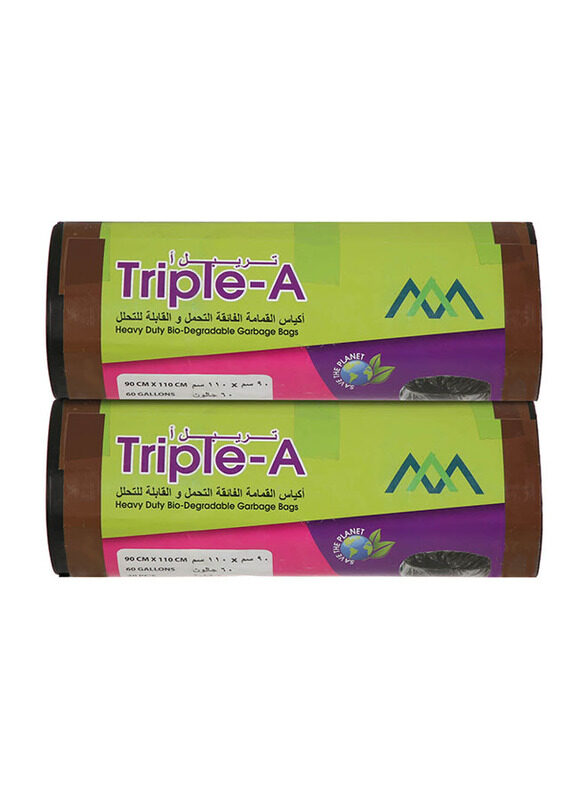 

Triple A Garbage Bag Roll, 90 x 110cm, 20 Pieces