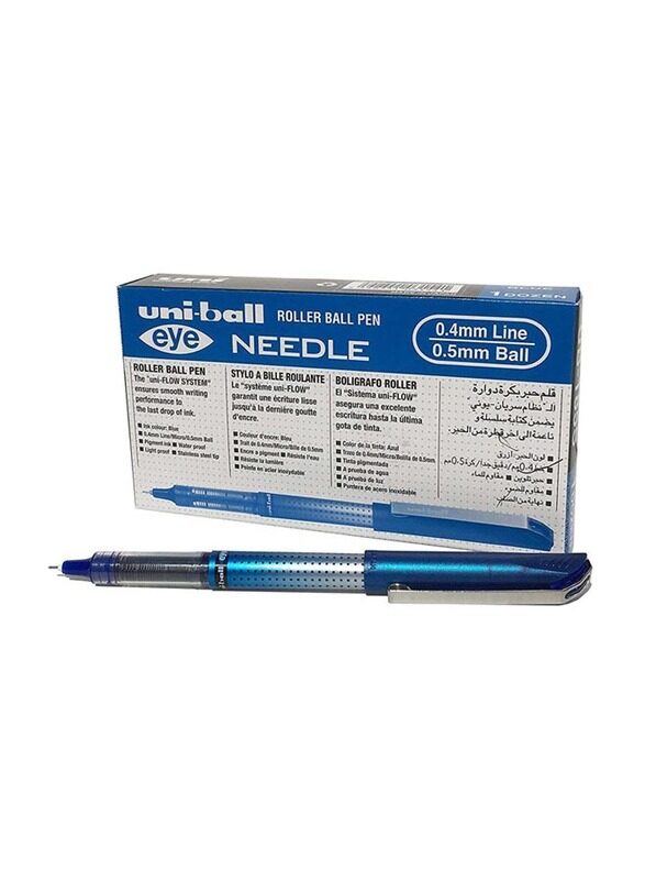 

Uniball 12-Piece Eye Needle Roller Ball Pen Set, 0.5mm, Blue