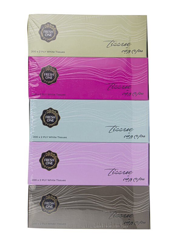 

Fresh One Facial Tissues, 200 Sheets x 2 Ply x 5 Piece