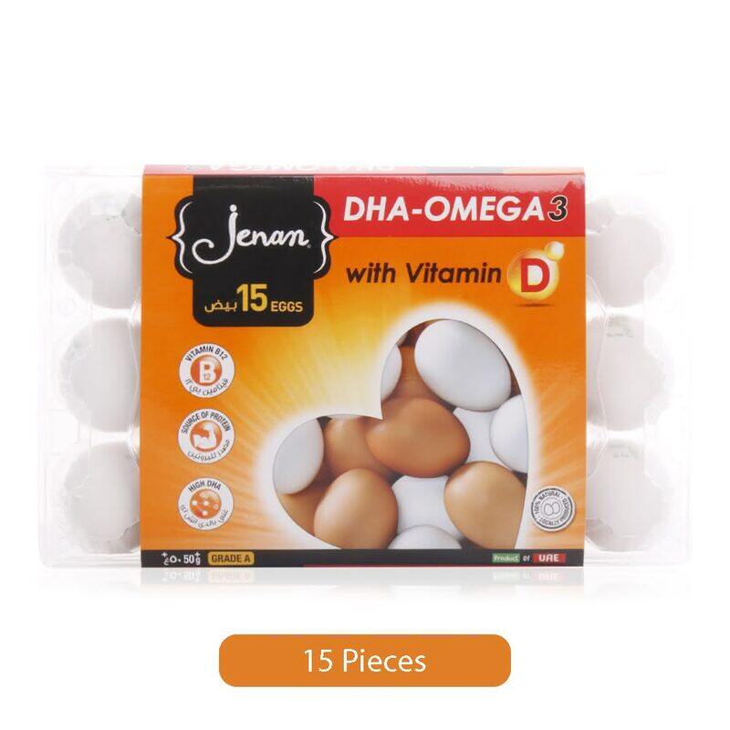 

Jenan Omega 3 with Vitamin-D Eggs, 15 Pieces