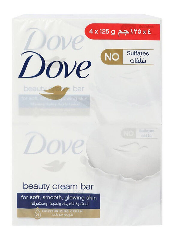 

Dove Beauty Cream Soap Bar, 4 x 125g