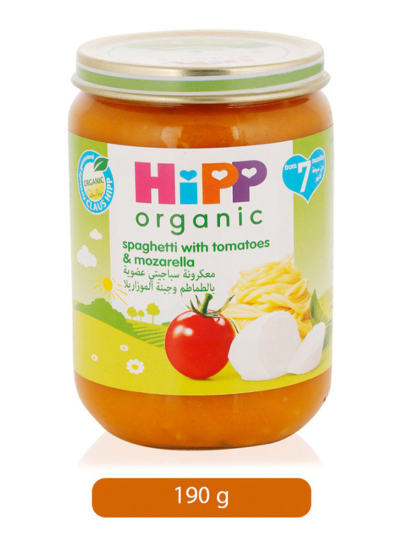 Hipp Organic Spaghetti, Tomato & Mozzarella Cooked Food, 190g