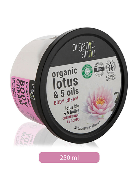 

Organic Shop Lotus & 5 Oils Body Cream, 250ml