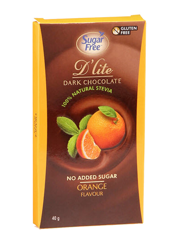 

Dlite Sugar Free Orange Dark Chocolate, 40g