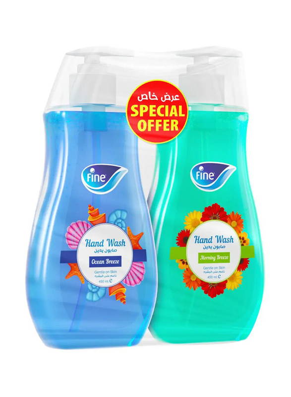 Fine Hand Wash Breeze, 2 x 450ml