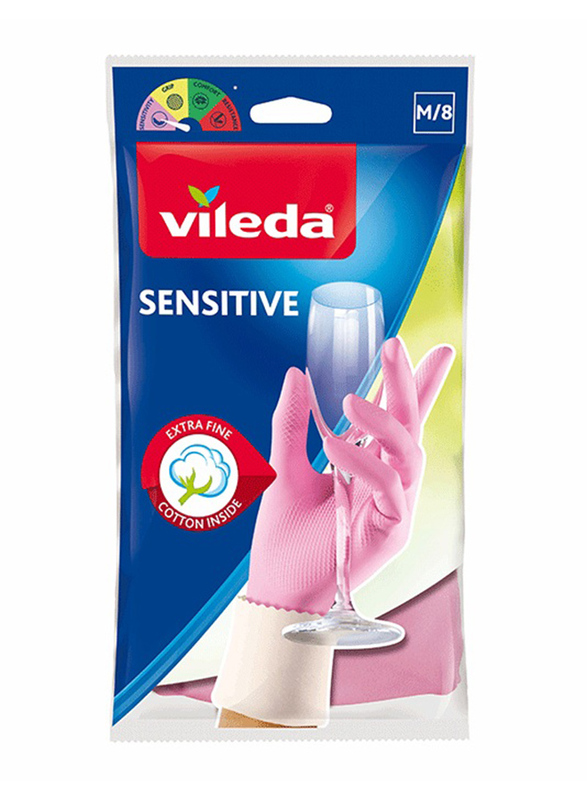 Vileda Sensitive Gloves, Medium