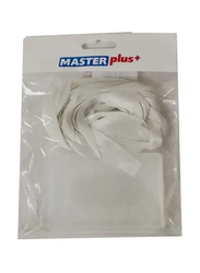 Master Plus ID Card Holder Rope with Lanyard, 5 Pieces, White