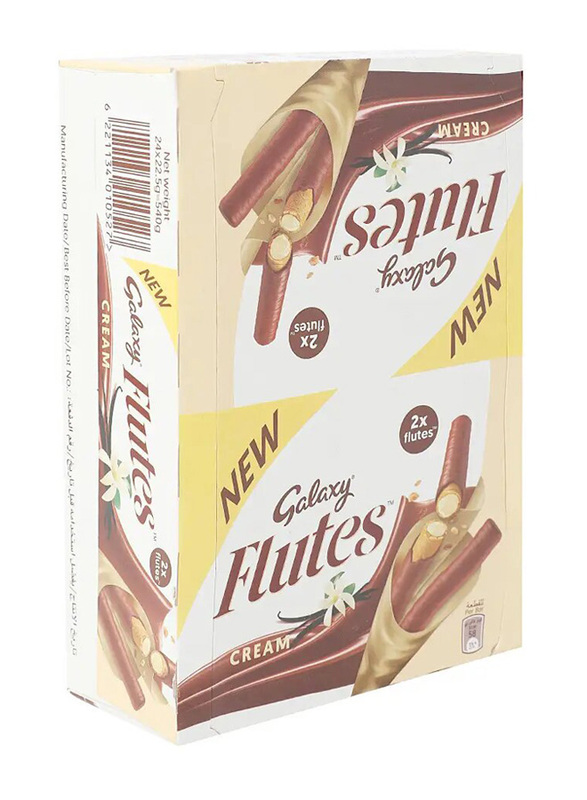 Galaxy Twin Finger Flutes Chocolate, 24 x 22.5g