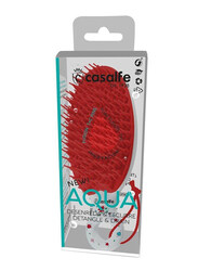 Casalfe Detangle & Drain Brush, Red/White, 1 Piece