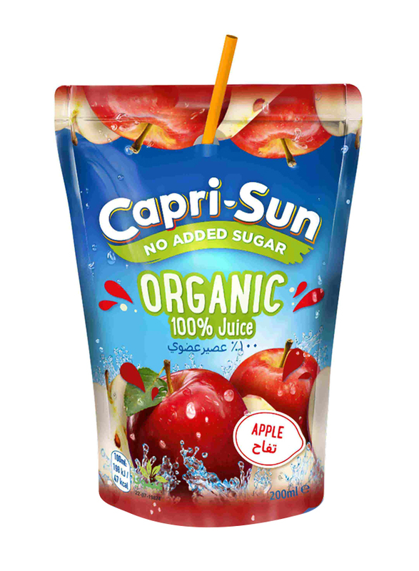 Capri Sun No Added Sugar 100% Organic Apple Juice, 10 x 200ml