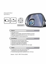 Autocare Adjustable Blind Spot Mirror, BPM-103B, Clear