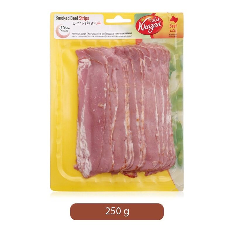 

Khazan Smoked Beef Strips, 250 grams