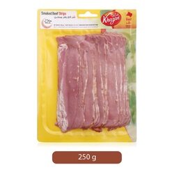 Khazan Smoked Beef Strips, 250 grams