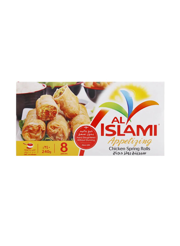 Al Islami Chicken Spring Rolls, 8 Pieces, 240g