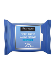 Neutrogena Deep Clean Makeup Remover Facial Wipes, 25 Count