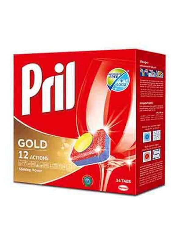

Pril Gold 12 Action Dishwash, 34 Tablets
