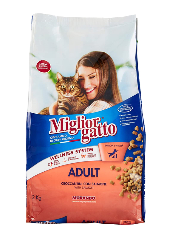 Miglior Gatto Salmon Flavor Dry Cat Food, 2 Kg