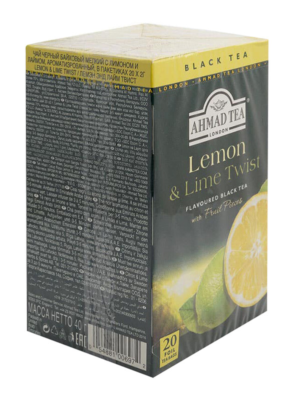 

Ahmad Tea Lemon & Lime Twist Flavored Black Tea, 20 Bags