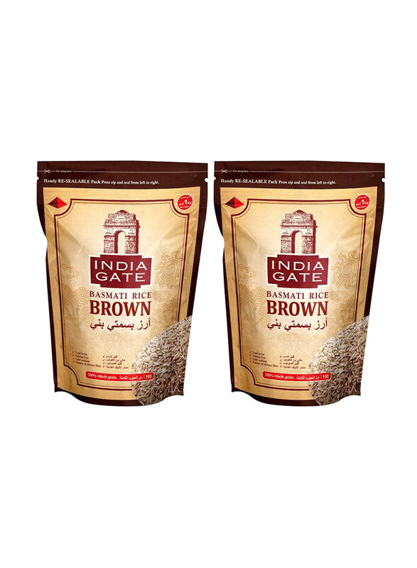 

India Gate Brown Basmati Rice, 2 x 1 Kg