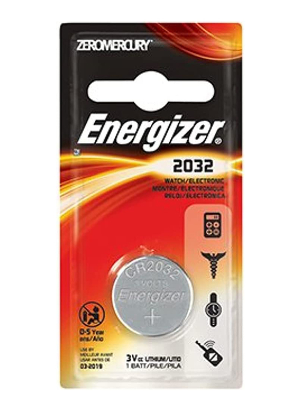Energizer 2032 Lithium Coin Battery, Silver