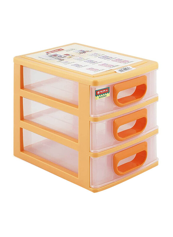 

Lion Star EC-13 Estima Plastic Mini Drawer Container, Orange