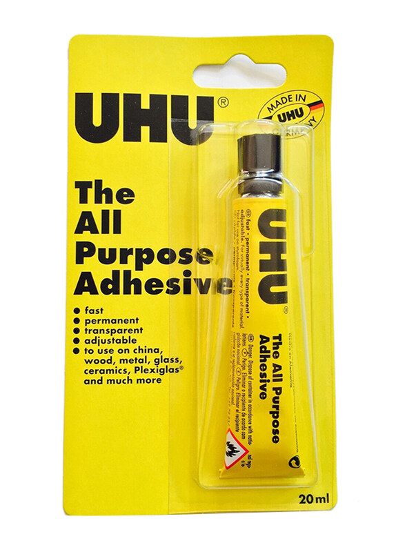 

UHU All Purpose Adhesive Tube, 35ml, Yellow