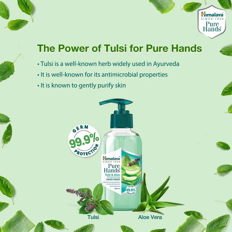 Himalaya Pure Hands Moisturizing Tulsi & Aloe Hand Wash, 250ml