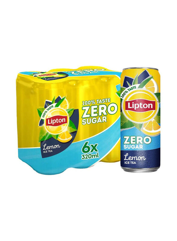 

Lipton Zero Sugar Lemon Iced Tea, 6 x 320ml