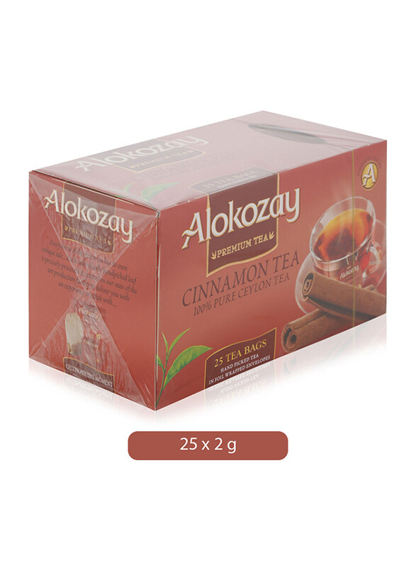 

Alokozay Cinnamon Pure Ceylon Black Tea - 25 x 2g