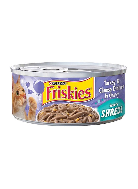 Purina Friskies Turkey & Cheese Dinner Wet Cat Food, 156 grams