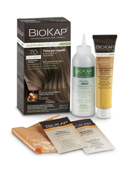 Biokap Nutricolor Delicato Permanent Rapid Hair Dye, 4.50 oz, 7.0 Natural Medium Blonde