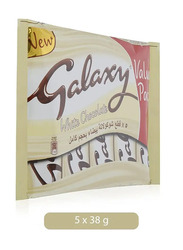 Galaxy White Chocolate Bars - 5 x 38g